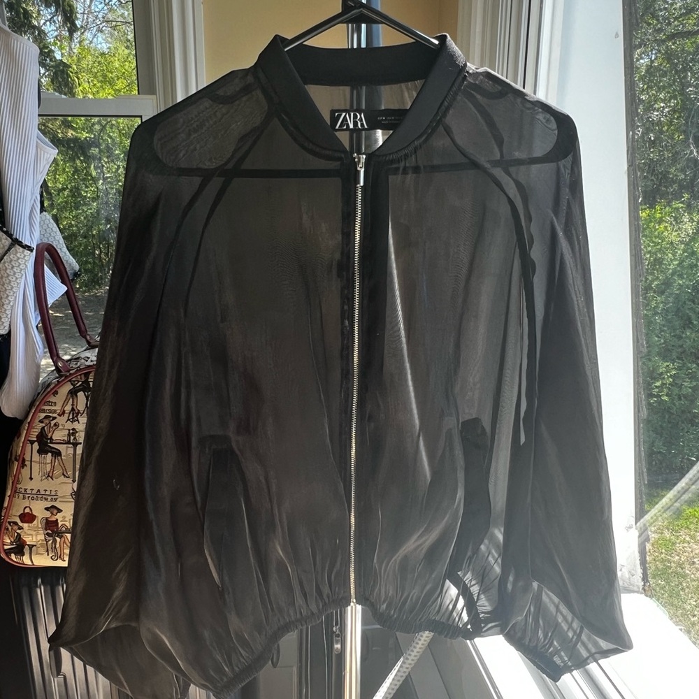 Zara sheer bomber